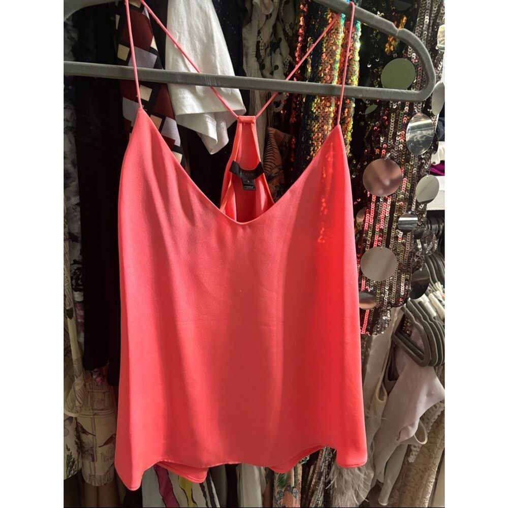 Jcrew Coral Spaghetti-Strap Camisole Top size 2